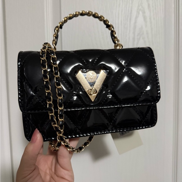 Valentino Orlandi Black Patent Leather Crossbody Bag - Picture 3 of 9